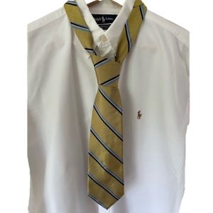 Ralph Lauren Mens Classic Yarmouth Cotton
White Button Down Shirt 16 1/2 - 34